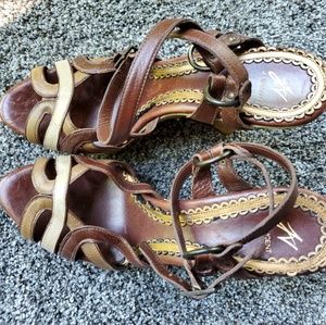 J Vincent wedge strappy sandal